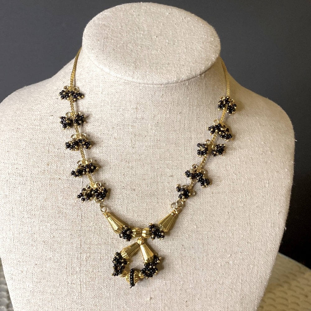 Gold and Black Necklace
